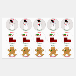 Assorted Christmas Envelope Seals/Stickers/