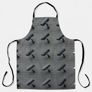 Assorted-color security cameras apron