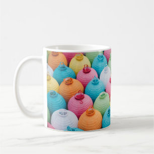 Assorted-color sky lantern lot coffee mug