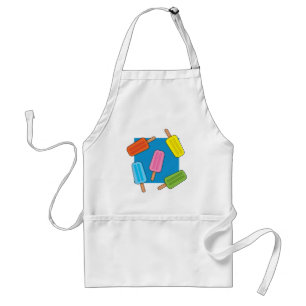 Assorted Colorful Popsicles Pattern Standard Apron