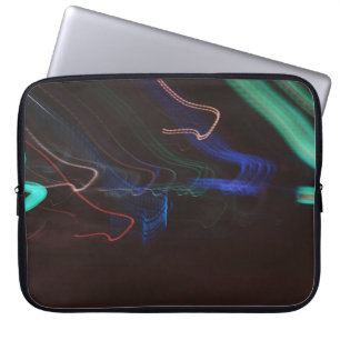Assorted-colour LED lights illustration Laptop Sleeve