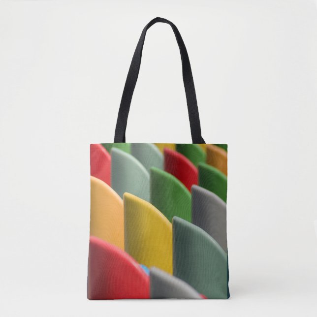 Assorted-colour of stick lot tote bag (Front)