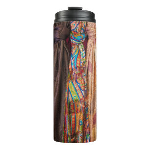 Assorted-colour textile lot thermal tumbler
