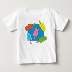 Assorted Colourful Popsicles Pattern Baby T-Shirt