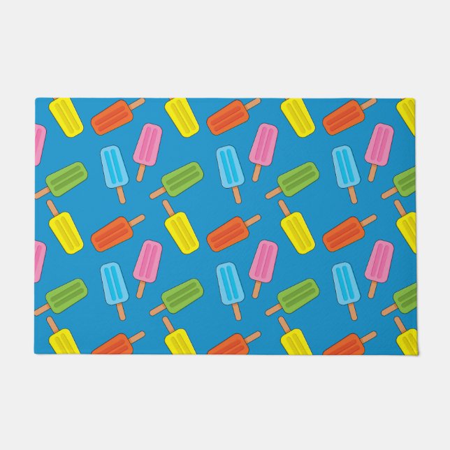 Assorted Colourful Popsicles Pattern Doormat (Front)