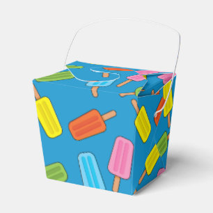 Assorted Colourful Popsicles Pattern Favour Box