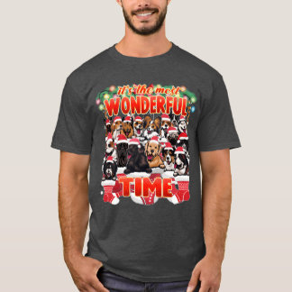 Assorted Dog Breeds Cute Dogs Christmas girl T-Shirt