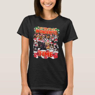 Assorted Dog Breeds Cute Dogs Christmas T-Shirt