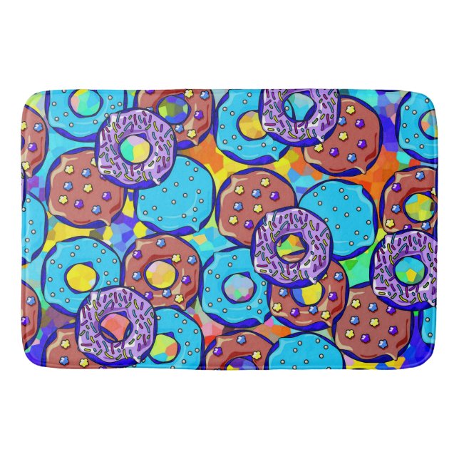 ASSORTED DONUTS 2A  BATH MAT (Front)