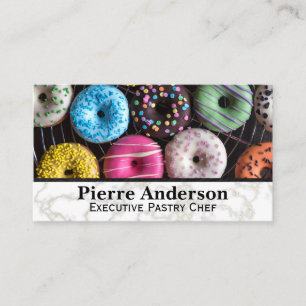 Assorted Donuts Pastry Shop Loyalty Card