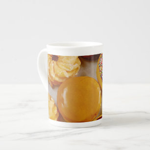 Assorted doughnuts bone china mug