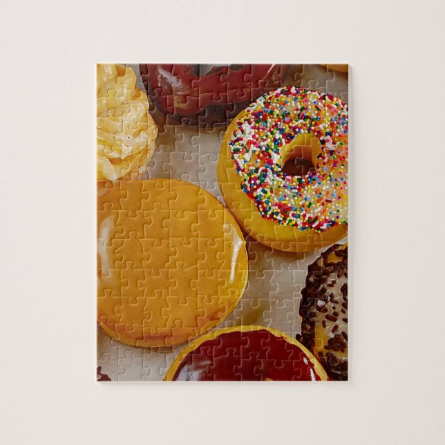 Assorted doughnuts jigsaw puzzle (Vertical)