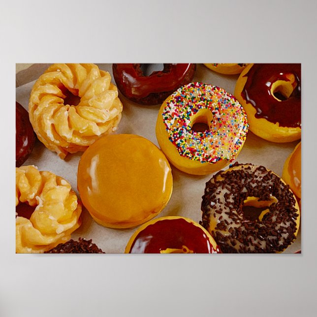 Assorted doughnuts poster (Front)