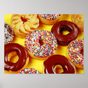 Assorted doughnuts poster