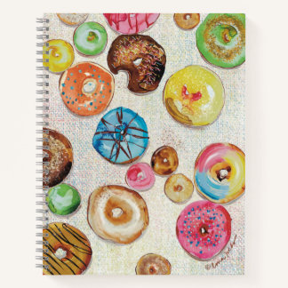 Assorted Doughnuts Spiral Notebook