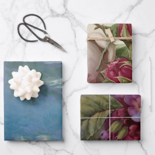 Assorted Floral Photo Wrapping Paper Sheet