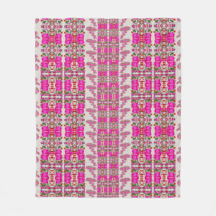 Assorted Floral Roses Fleece Blanket
