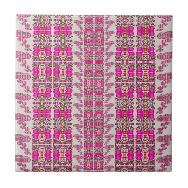 Assorted Floral Roses Tile (Front)