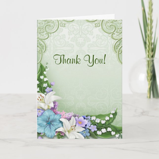 Assorted Flowers All Ocassion Thank You Note (Front)