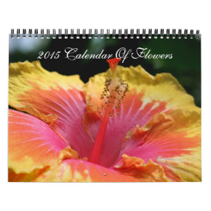Assorted Flowers Photography Close Up Calendar