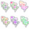 Assorted Flowers Sticker Set