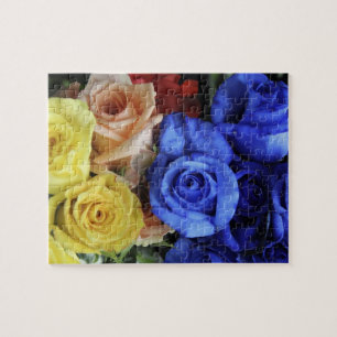 Assorted fresh rose bouquets jigsaw puzzle