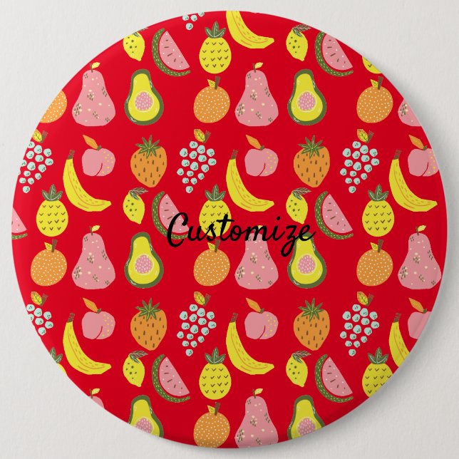 Assorted Fruits Collection Thunder_Cove 6 Cm Round Badge (Front)