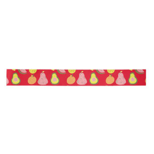 Assorted Fruits Collection Thunder_Cove  Satin Ribbon