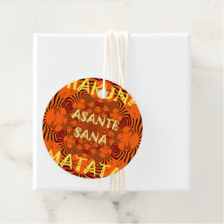 Assorted Hakuna Matata Tags: African Zebra Geometr Favour Tags