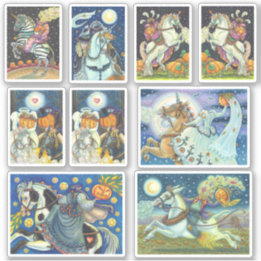 ASSORTED HEADLESS HORSEMAN HORSEWOMAN HALLOWEEN