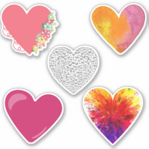 Assorted Heart Stickers