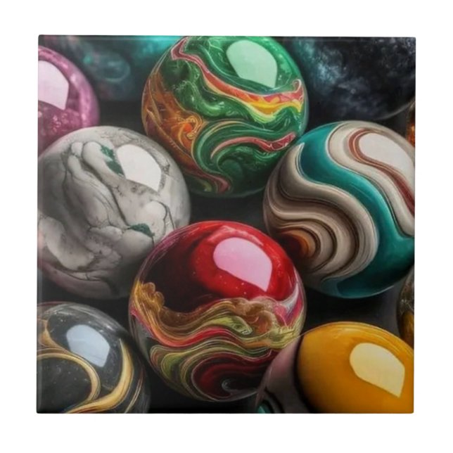 Assorted Hearts and Flowers Mosaic” Tile (Front)