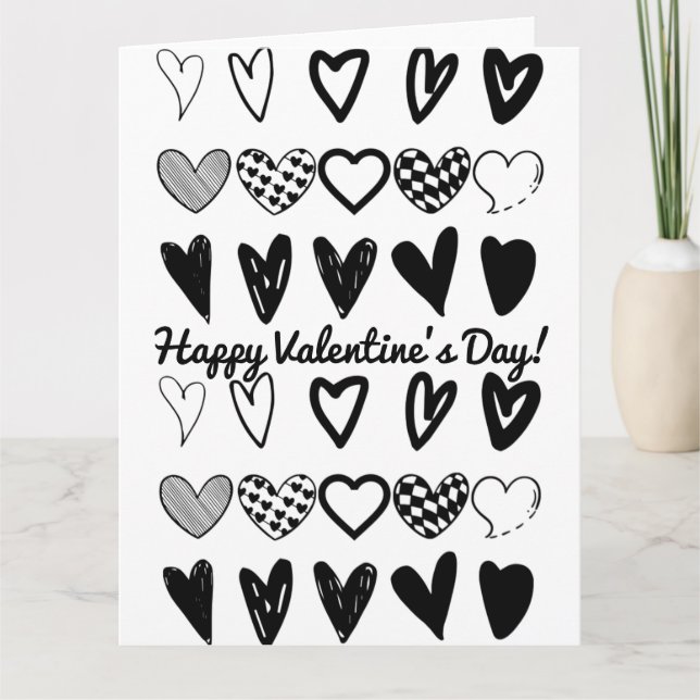 ASSORTED HEARTS CARD (Front)