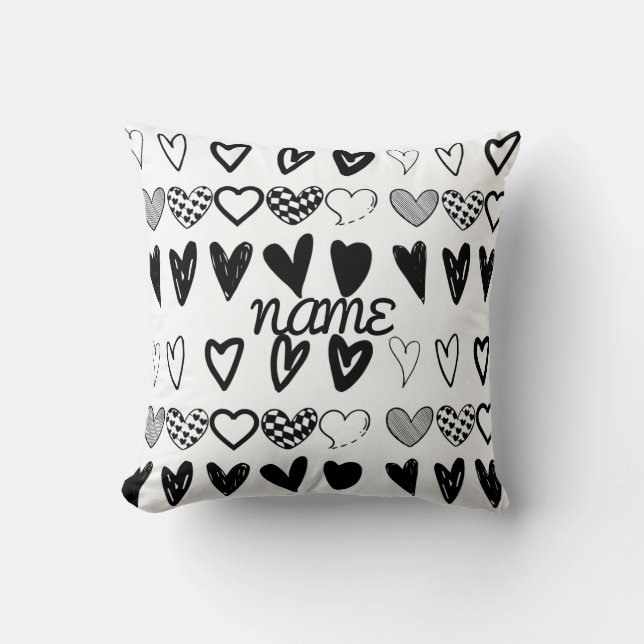 ASSORTED HEARTS CUSHION (Front)