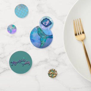 Assorted Mermaid Glitter Sparkle Birthday Party Confetti