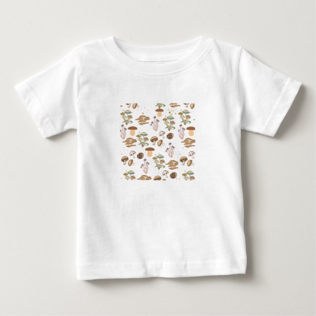 Assorted Mushrooms Baby T-Shirt (Front)