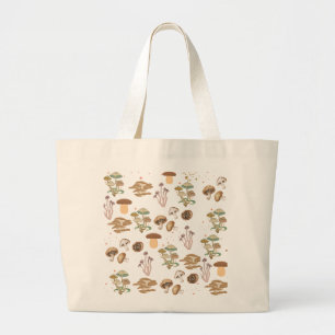 Assorted Mushrooms Large Tote Bag