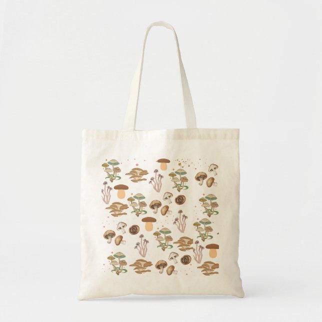 Assorted Mushrooms Tote Bag (Front)