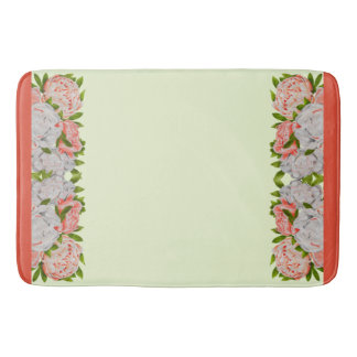 Assorted Peonies on a Bath Mat