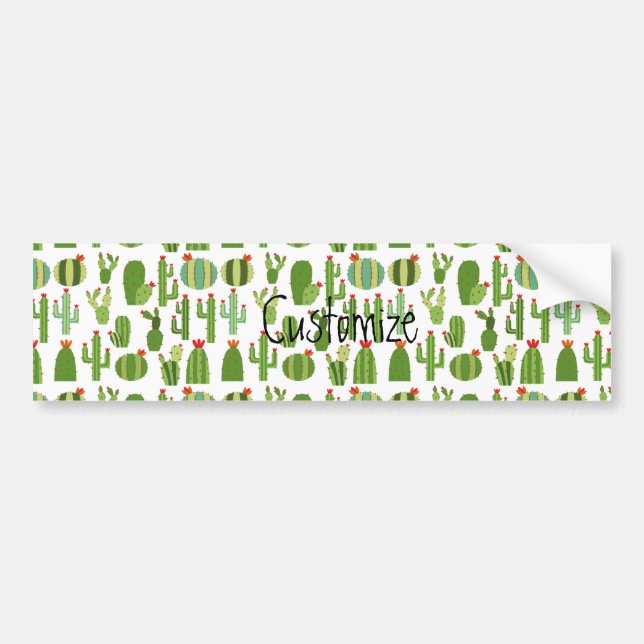 Assorted Red-flowered Cactus Plants Thunder_Cove Bumper Sticker (Front)