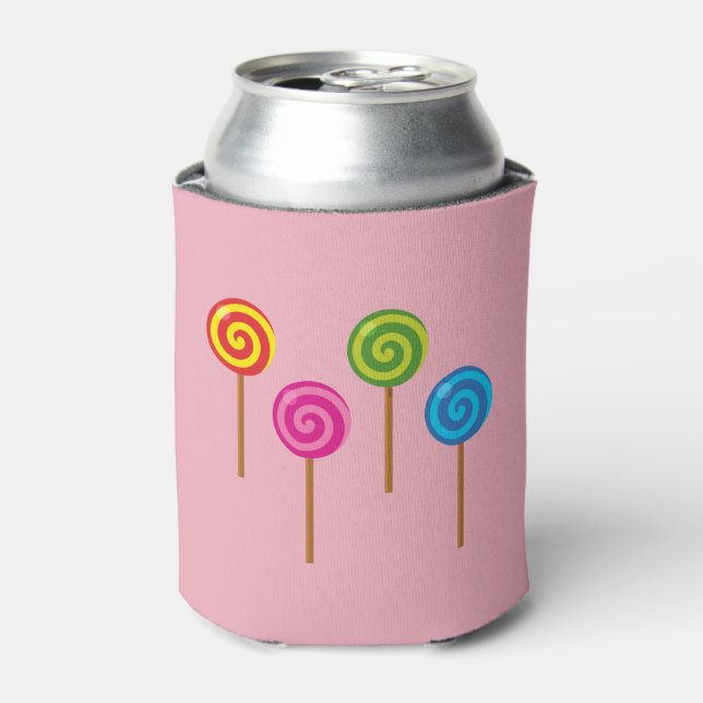 Assorted Spiral Colourful Lollipops Can Cooler (Can Front)