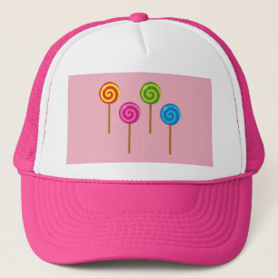 Assorted Spiral Colourful Lollipops Trucker Hat
