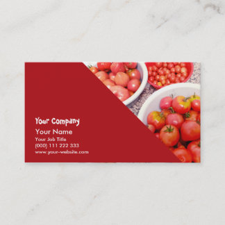 Assorted tomatoes business card