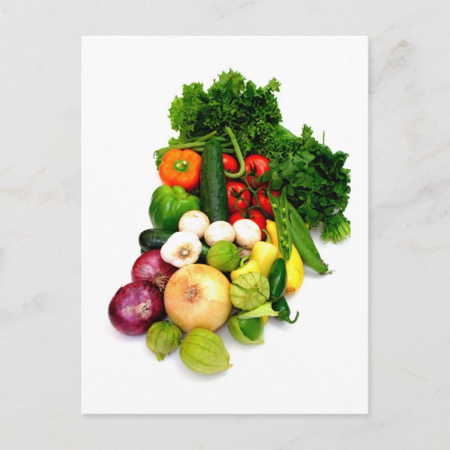 Assorted Vegetables Postcard (Front)
