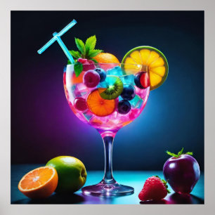 Assortment of Fresh Fruits Poster