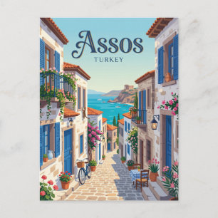 Assos Alley Turkey Postcard