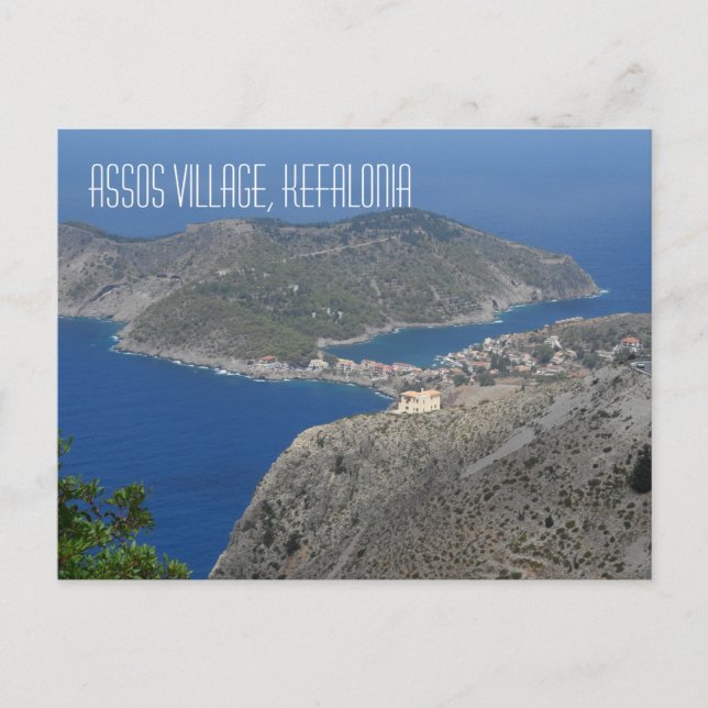 Assos Village Kefalonia Greek Island Greece Postcard (Front)
