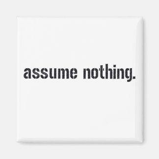 Assume Nothing. Magnet