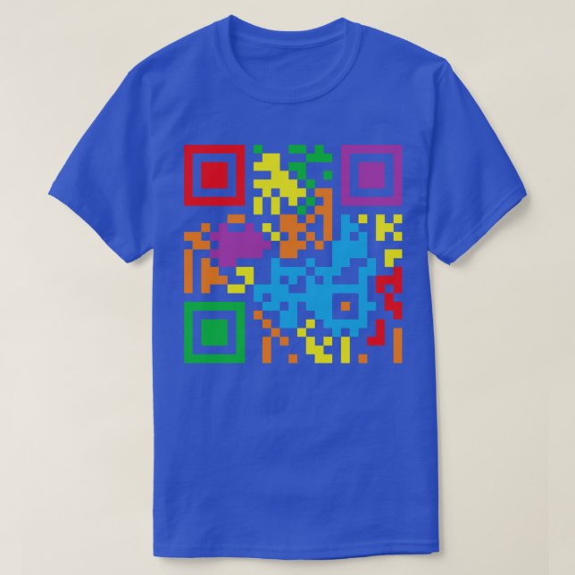 Assume Nothing Nonbinary Flag Barcode T-Shirt (Design Front)