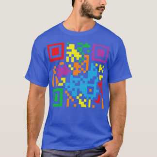 Assume Nothing Nonbinary Flag Barcode T-Shirt
